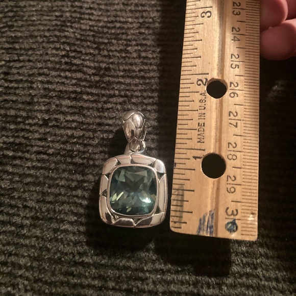 John Hardy Batu Kali Green Amethyst large Pendant - Picture 2 of 5